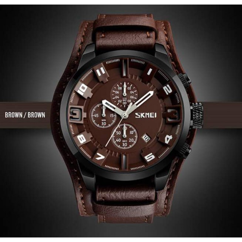 Чоловічий годинник класичний Skmei 9165 Чорний (1077146783)