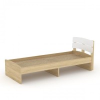 Ліжко Модерн 80 Компанит дуб сонома + білий Ліжко Модерн 80 Компанит дуб сонома + білий