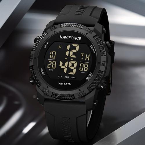 Наручний годинник чоловічий NaviForce Europe Black Чорний (3153) Наручний годинник чоловічий NaviForce Europe Black Чорний (3153)