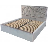 Ліжко BNB Aurora Comfort 120 х 190 см Simple З підйомним механізмом та нішою для білизни Сірий