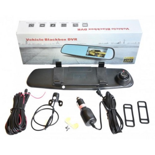 Відеореєстратор-дзеркало DVR 138 Plus + Камера заднього виду 4.3