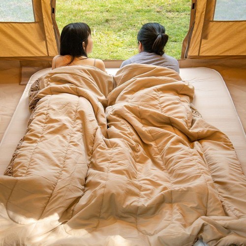 Спальний мішок Naturehike L150 NH20MSD05 правий 190x75 см Бежевий (2242749354)