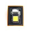 Запальничка USB акумуляторна електроімпульсна з LED ліхтариком СОВ Lighter 9033 Чорний