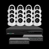 Комплект відеоспостереження на 16 камер GreenVision GV-IP-K-W83/16 5MP