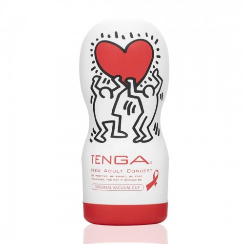 Мастурбатор Tenga Keith Haring Deep Throat Cup (глибоке горло) з вакуумною стимуляцією в інтернет супермаркеті PbayMarket!