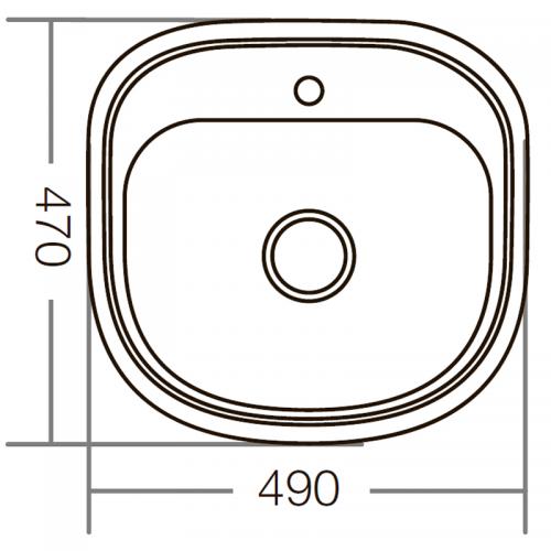 Мийка кухонна ZERIX Z4947-08-180D decor (ZM0560) в інтернет супермаркеті PbayMarket!