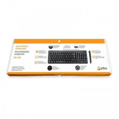 Клавіатура Piko KB-108 Black (1283126467103) USB в інтернет супермаркеті PbayMarket!