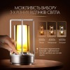 Лампа-нічник світлодіодна сенсорна No Brand LED акумуляторна з регулюванням яскравості Срібло (KL-Silver)