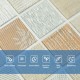 Панель стінова 3D 700х770х4мм мозаїка бежева (D) Sticker Wall SW-00002011