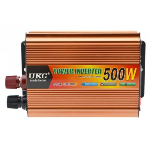 Перетворювач напруги інвертор UKC SSK 500W 12V-220V Gold (np2_00164)