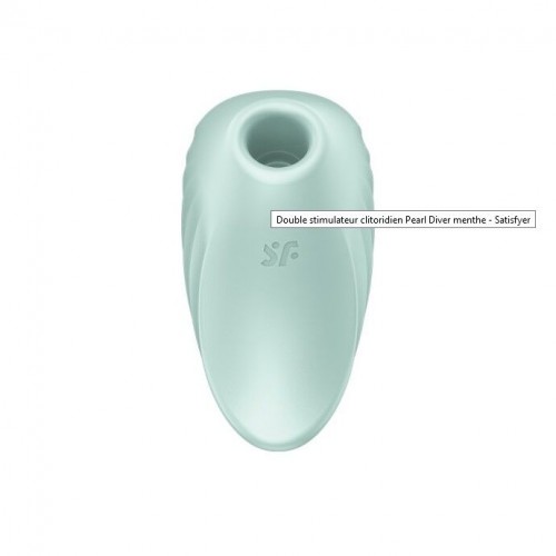 Вакуумний кліторальний стимулятор із вібрацією Satisfyer Pearl Diver Mint в інтернет супермаркеті PbayMarket!