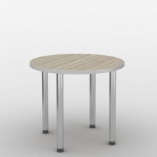 Стіл круглий для переговорів Тиса Мебель СМ-33 2 Сонома 766x900x900 мм