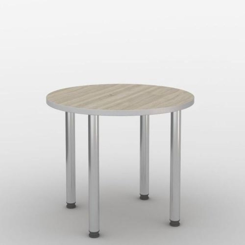 Стіл круглий для переговорів Тиса Мебель СМ-33 2 Сонома 766x900x900 мм