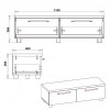Тумба ТВ-2 МГ-2 Компанит вільха