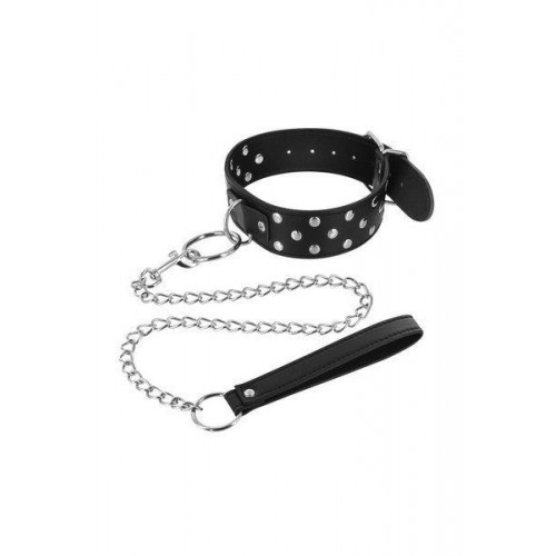 Нашийник з повідцем Fetish Tentation Rivets and Leash в інтернет супермаркеті PbayMarket!