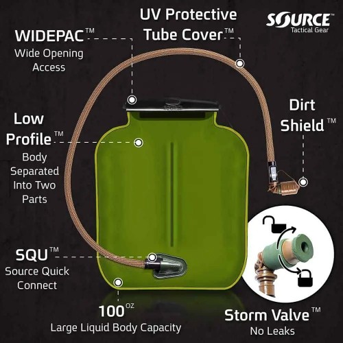 Питна система Source ILPS Armor System W/UTA 3 L Зелений (1004-45045902V2)
