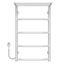 Рушникосушарка електрична Трапеція з полицею П5 400х700 Deffi Білий EF16 (C.TP.70.40.5.E.W.L.5)