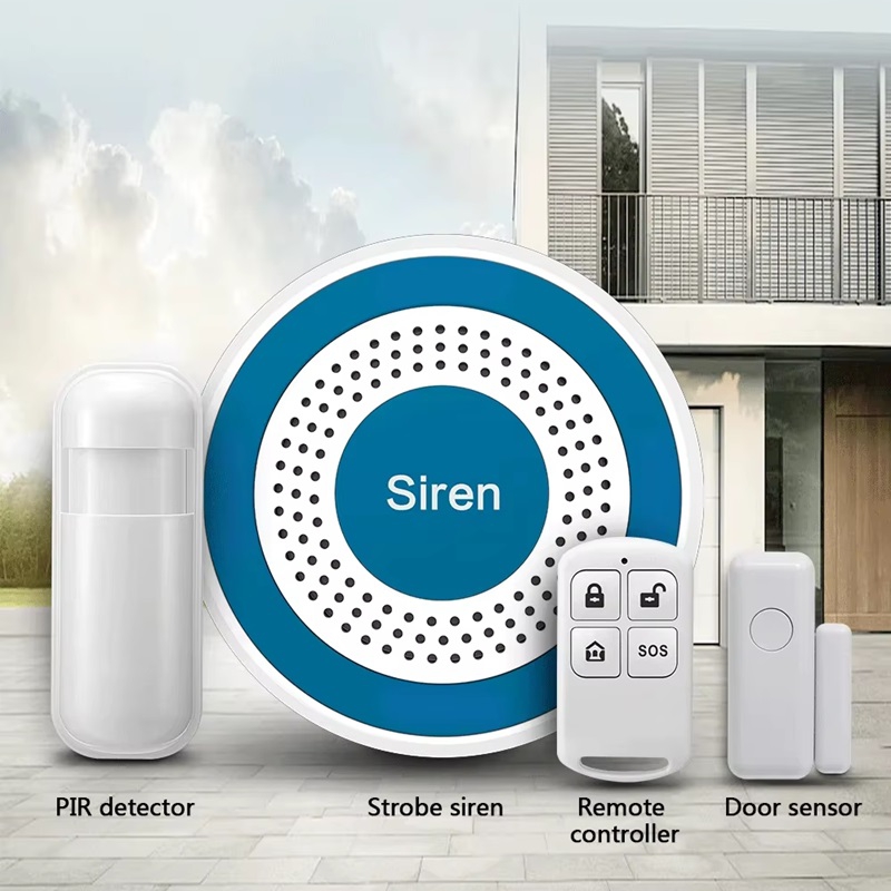 Локальна бездротова система сигналізації з сиреною Nectronix PE-519-А, 1 датчик, 1 пульт