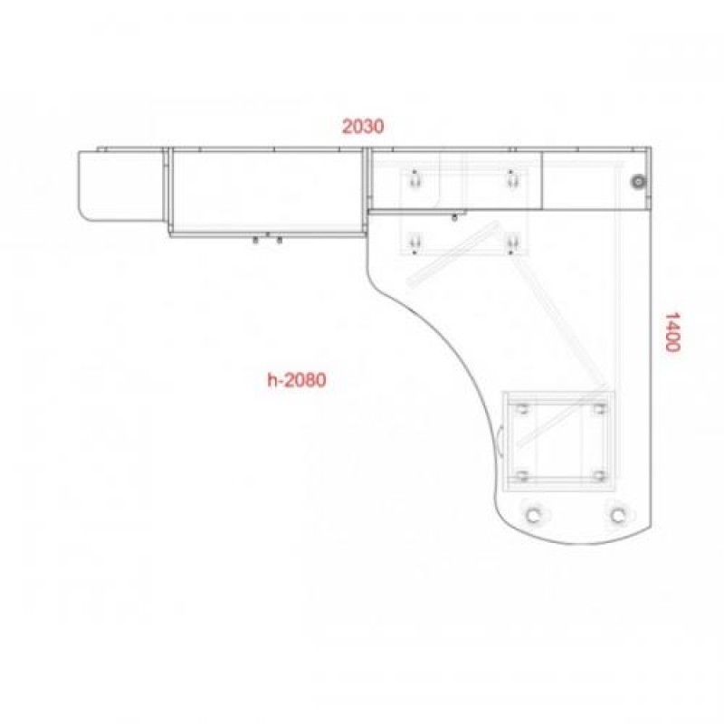 Комп'ютерний стіл кутовий Тиса СК-11 Дуб молочний-Венге магія