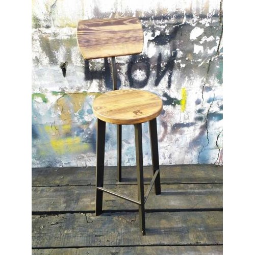 Барний стілець GoodsMetall у стилі ЛОФТ 750х300х300 мм Дублін 2 Барний стілець GoodsMetall у стилі ЛОФТ 750х300х300 мм Дублін 2