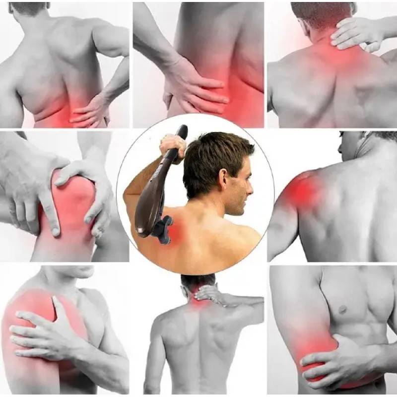 Масасжер ручний вібраційний Benbo АМ-12 Коричневий (1887063773)