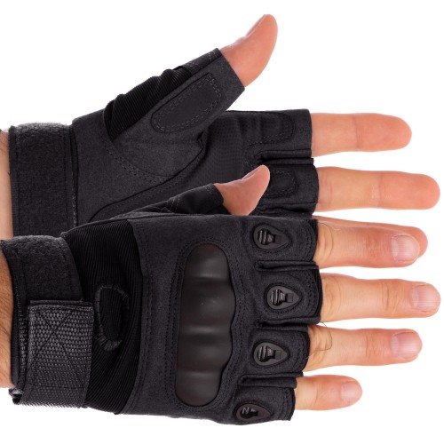 Тактичні рукавички з відкритими пальцями і посилив. протектор OAKLEY BC-4624 (р-р XL) Чорний (PT0180) в інтернет супермаркеті PbayMarket!