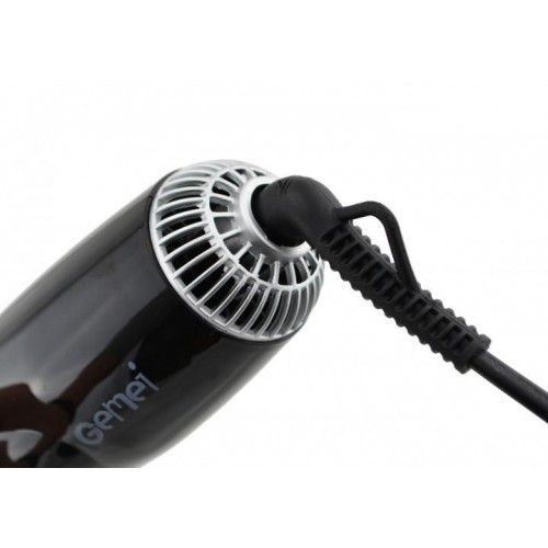 Фен щітка повітряний стайлер для укладання волосся Gemei GM 4833 1000W 10 в 1 Чорна (258623)