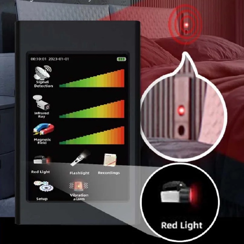 Мультифункціональний детектор жучків, прихованих камер та магнітів із сенсорним екраном Nectronix T68