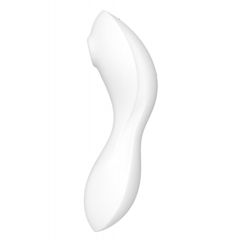 Вакуумний смарт-стимулятор із вібрацією Satisfyer Curvy Trinity 5 (White), керування зі смартфона в інтернет супермаркеті PbayMarket!