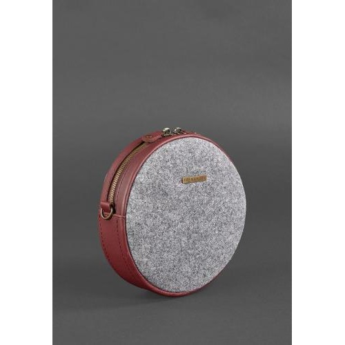 Кругла сумка BlankNote Сірий (BN-BAG-23-felt-vin) Кругла сумка BlankNote Сірий (BN-BAG-23-felt-vin)