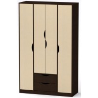 Шафа для речей Любов Компанит венге комбі (120х44, 8х195 см)