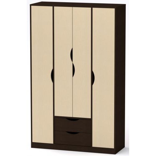 Шафа для речей Любов Компанит венге комбі (120х44, 8х195 см) Шафа для речей Любов Компанит венге комбі (120х44, 8х195 см)