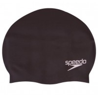 Шапочка для плавання Дитяча Speedo Plain Flat Silicone cap 8709931959 One Size Чорний (SK001018)