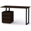 Стіл письмовий Лофт-2 Компаніт Венге темний (120х60х72, 8 см)