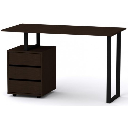 Стіл письмовий Лофт-2 Компаніт Венге темний (120х60х72, 8 см) Стіл письмовий Лофт-2 Компаніт Венге темний (120х60х72, 8 см)