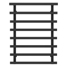 Рушникосушарка водяна Breeze П8 400x800 Deffi Чорний (A.BZ.80.40.8.B.C)