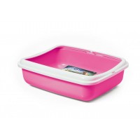 Лоток для домашніх тварин великий Georplast 50х40х14,5 см Рожевий 10546 Лоток для домашніх тварин великий Georplast 50х40х14,5 см Рожевий 10546