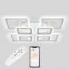 Стельова LED люстра Sunlight 5331/4+4 R білий