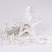 Гірлянда-штора Lugi Зірки розмір 3*0,7м 12 фігур білий (1733055W)