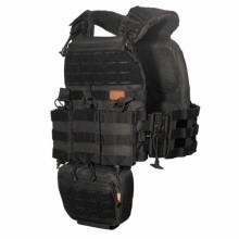 Комплект плитоноски з підсумками без плит  No Brand М7 28 х 40 х 21 см Чорний (2072881988)