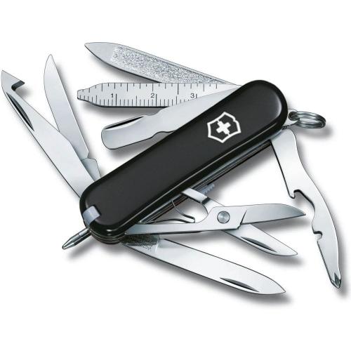 Складаний ніж Victorinox Minichamp 58 мм 18 функцій Чорний (0.6385.3) Складаний ніж Victorinox Minichamp 58 мм 18 функцій Чорний (0.6385.3)