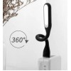 Портативний USB світильник для ноутбука та Power Bank No Brand 169х18х9 мм Чорний (2104618513)