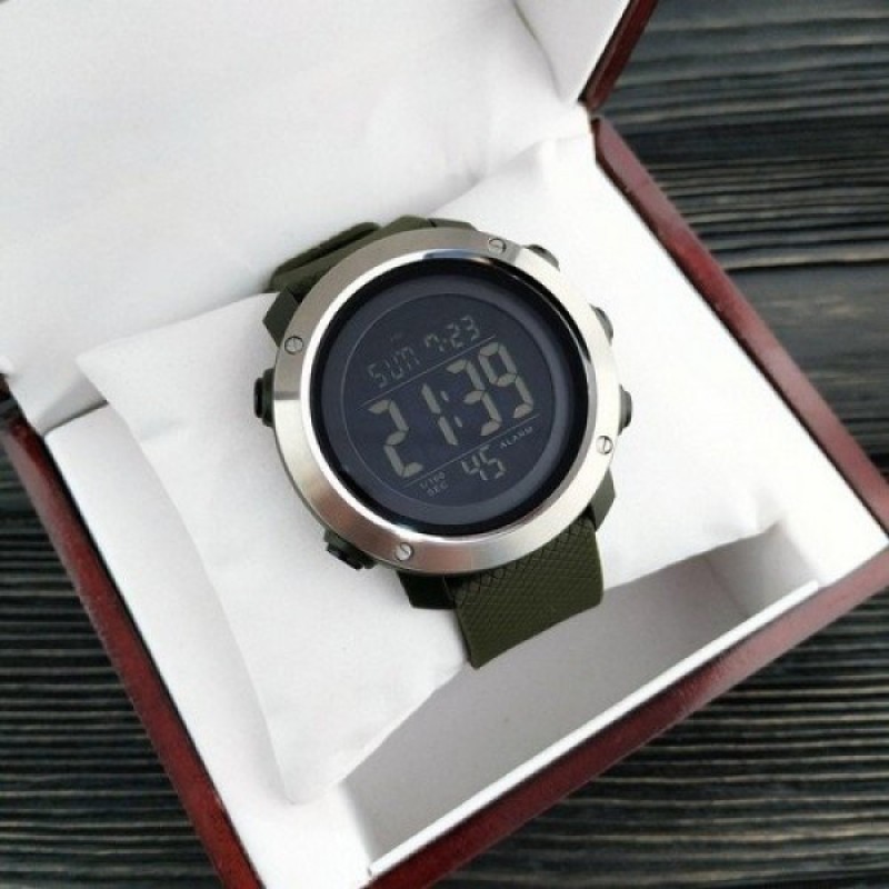 Чоловічий наручний спортивний годинник Skmei 1416 Зелений