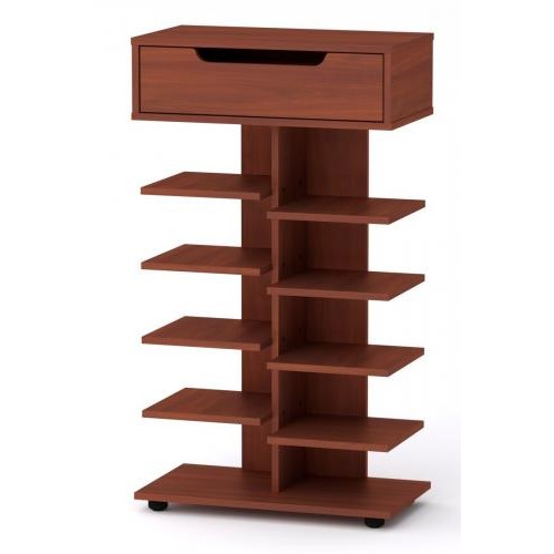 Тумба для взуття з полицями Компанит ТО 15 60х32х104,8 см Яблуня Тумба для взуття з полицями Компанит ТО 15 60х32х104,8 см Яблуня