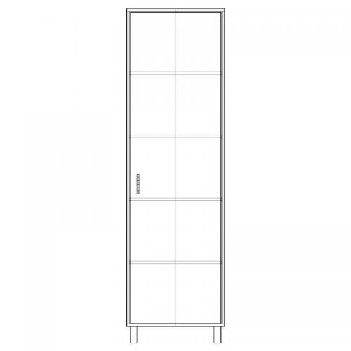 Шафа-Пенал Тиса Мебель ШС-603 Дуб сонома 205x35x60 см Шафа-Пенал Тиса Мебель ШС-603 Дуб сонома 205x35x60 см