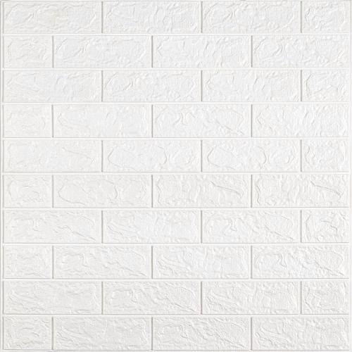 3D панель самоклеюча цегла Біла 700х770х5мм (001-5) Sticker Wall SW-00000029 3D панель самоклеюча цегла Біла 700х770х5мм (001-5) Sticker Wall SW-00000029