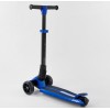 Самокат Best Scooter Lamborghini триколісний складаний алюмінієвий кермо колеса PU зі світлом Blue/Black (101283)