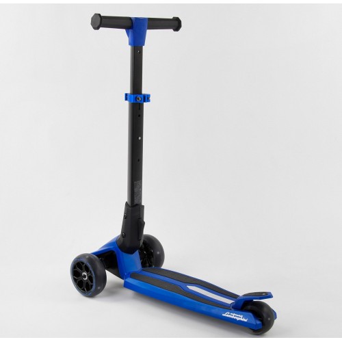 Самокат Best Scooter Lamborghini триколісний складаний алюмінієвий кермо колеса PU зі світлом Blue/Black (101283) Самокат Best Scooter Lamborghini триколісний складаний алюмінієвий кермо колеса PU зі світлом Blue/Black (101283)