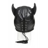 Маска Master Series Dungeon Demon Bondage Mask with Horns - Black в інтернет супермаркеті PbayMarket!