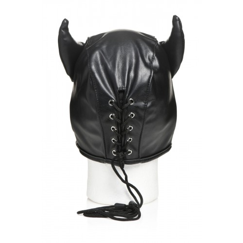 Маска Master Series Dungeon Demon Bondage Mask with Horns - Black в інтернет супермаркеті PbayMarket!